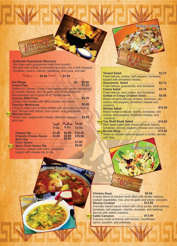 El Agave Mexican Grill - Oxford, MS menu_pic