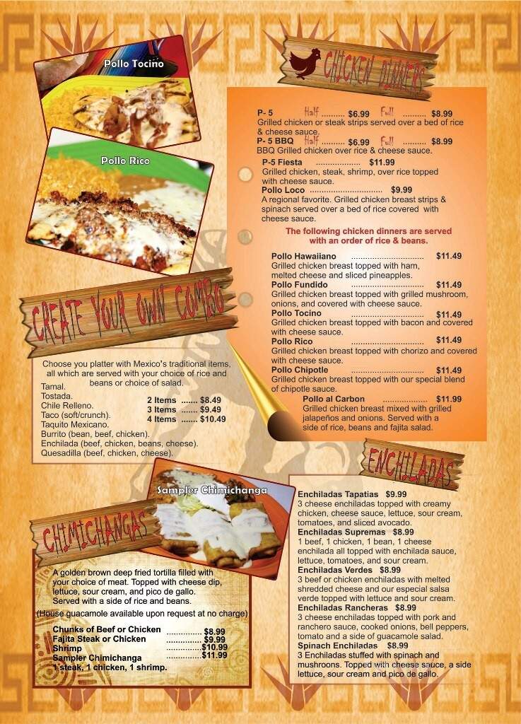 El Agave Mexican Grill - Oxford, MS menu_pic