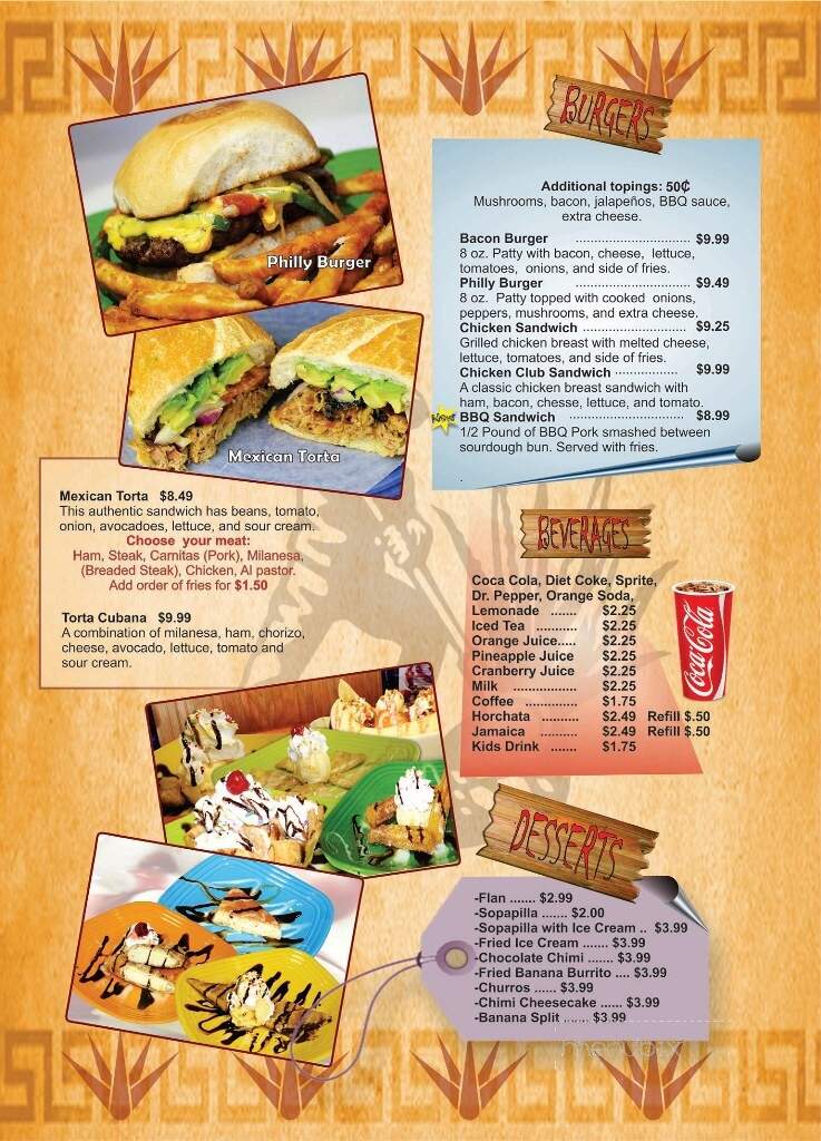 El Agave Mexican Grill - Oxford, MS menu_pic