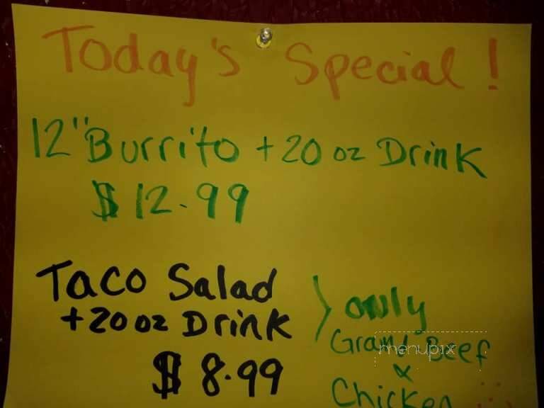 Taco Loco Taqueria - Grandville, MI menu_pic