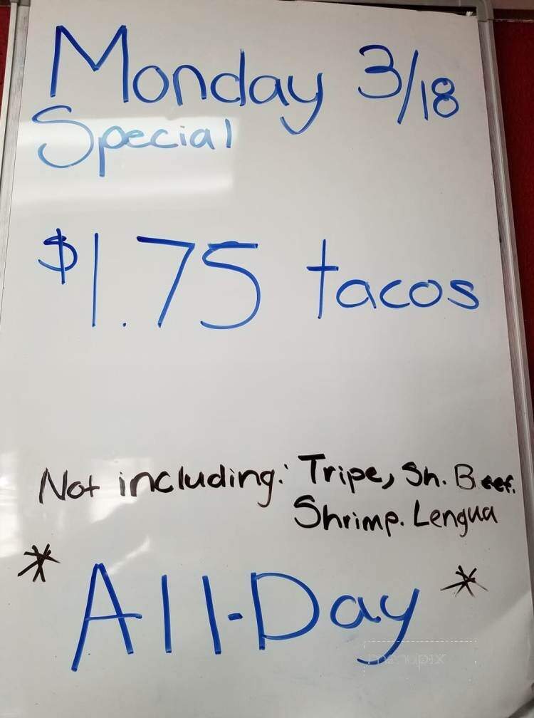 Taco Loco Taqueria - Grandville, MI menu_pic
