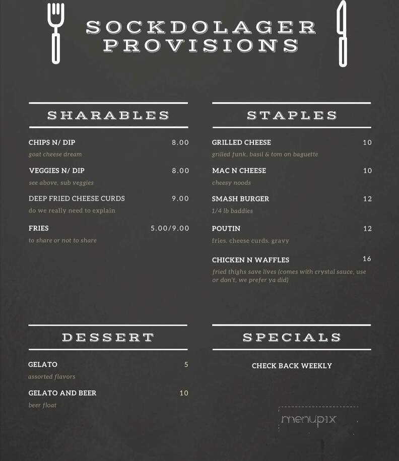 Sockdolager Brewing - Abilene, TX menu_pic