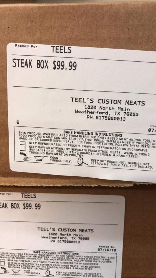 Teel's Custom Meats - Weatherford, TX