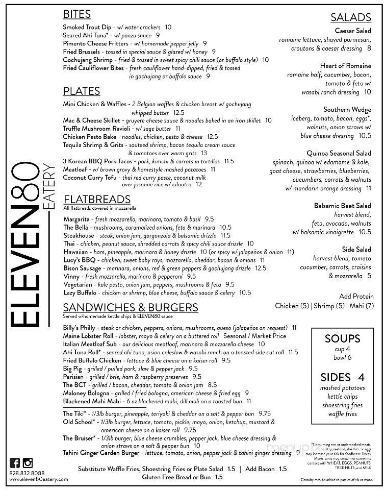 Eleven80 Eatery - Boone, NC