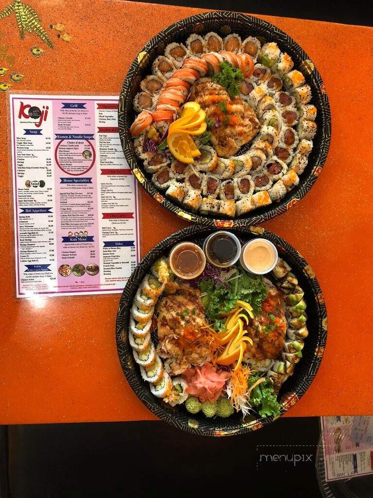 Koji Japanese & Thai Restaurant - Sebastian, FL menu_pic