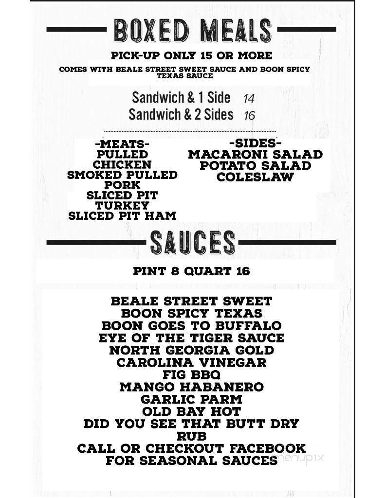 Pinky's BBQ - Hanover, PA menu_pic