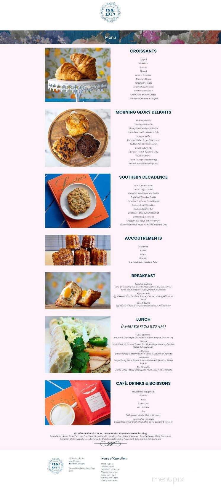 BouNom Cafe & Bakery - Avon, CT menu_pic