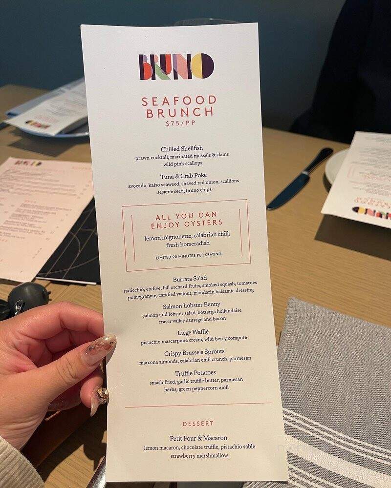Bruno - Richmond, BC menu_pic