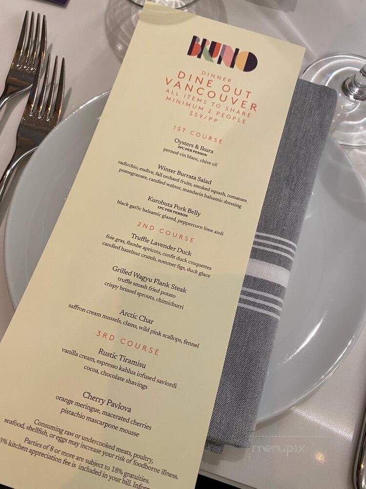 Bruno - Richmond, BC menu_pic