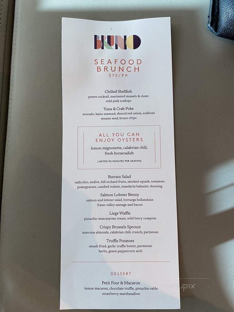Bruno - Richmond, BC menu_pic
