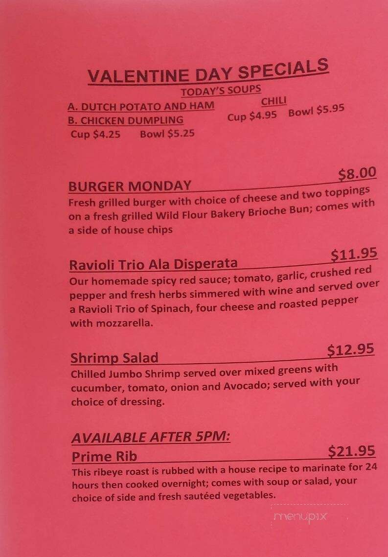 Bobby's Bar - Brookfield, WI menu_pic