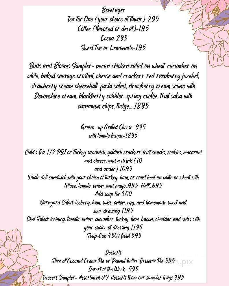 Strawberry Tree Gift Shop & Tea Room - Curwensville, PA menu_pic