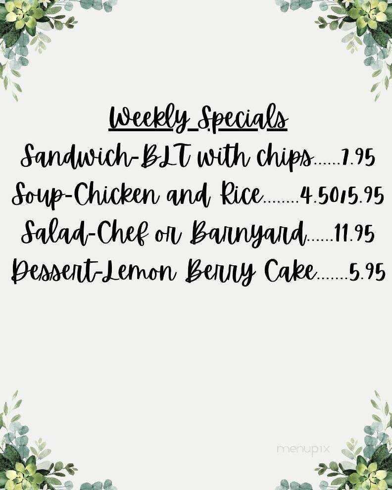 Strawberry Tree Gift Shop & Tea Room - Curwensville, PA menu_pic