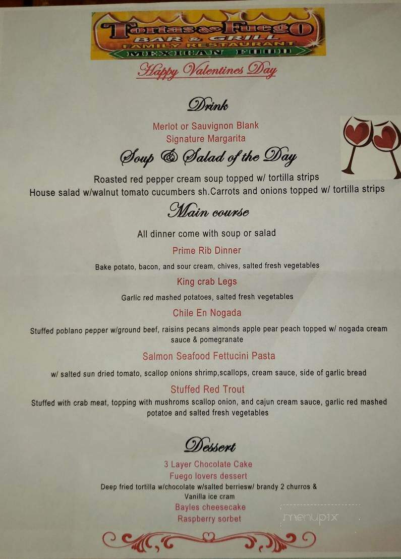 Tortas De Fuego - Cottonwood, AZ menu_pic