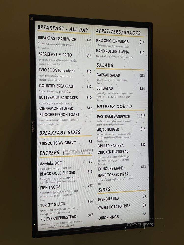 Derricks - Yorba Linda, CA menu_pic