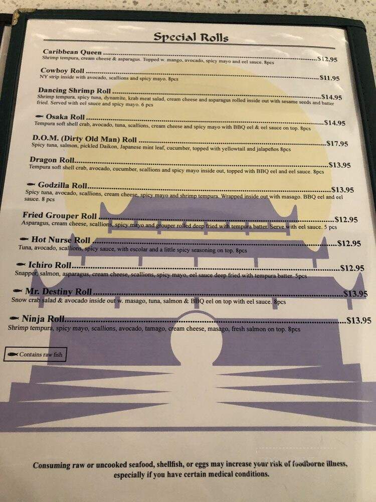 Osaka Japanese Hibachi Steakhouse & Sushi Bar - Panama City Beach, FL menu_pic