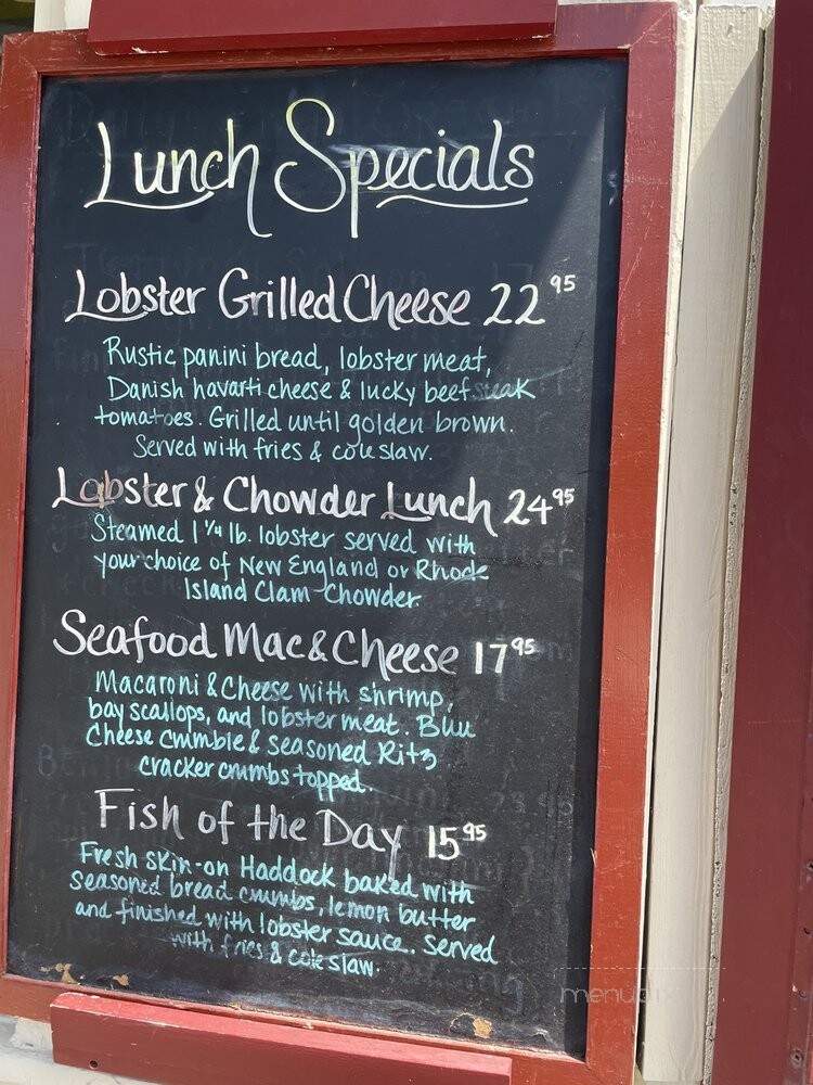 Benjamin's Restaurant and Raw Bar - Newport, RI menu_pic