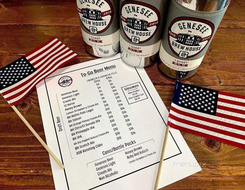 Genesee Brew House - Rochester, NY menu_pic