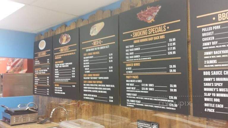 Jimmy's Backyard BBQ - Carrollton, OH menu_pic