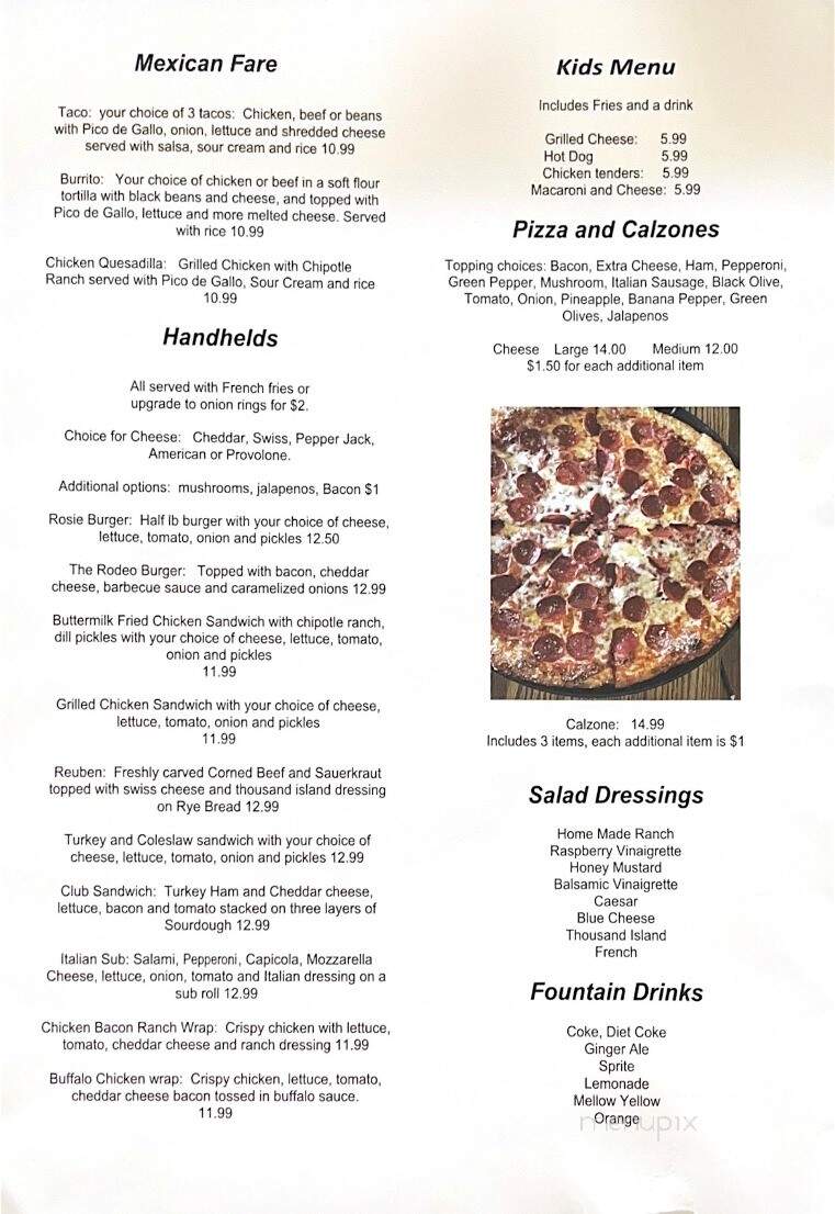 Clark Lake Golf Course Sports Bar - Brooklyn, MI menu_pic