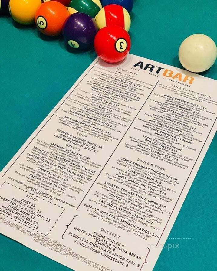 ArtBar - Duluth, GA menu_pic