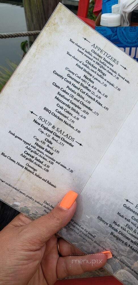 County Cork Irish Pub - Warwick, RI menu_pic