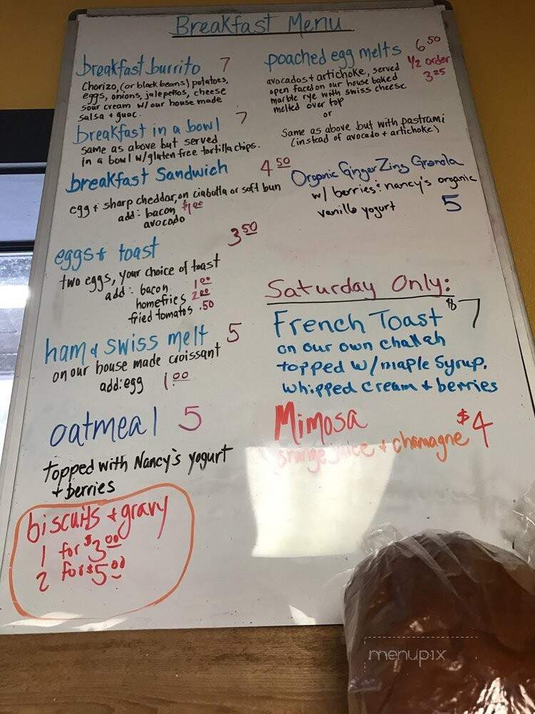 Reality Kitchen - Eugene, OR menu_pic