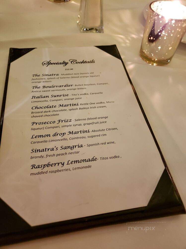 Sinatra's Trilogy - Buffalo, NY menu_pic