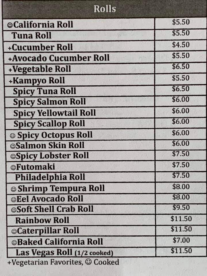 Sushi On Oracle - Tucson, AZ menu_pic