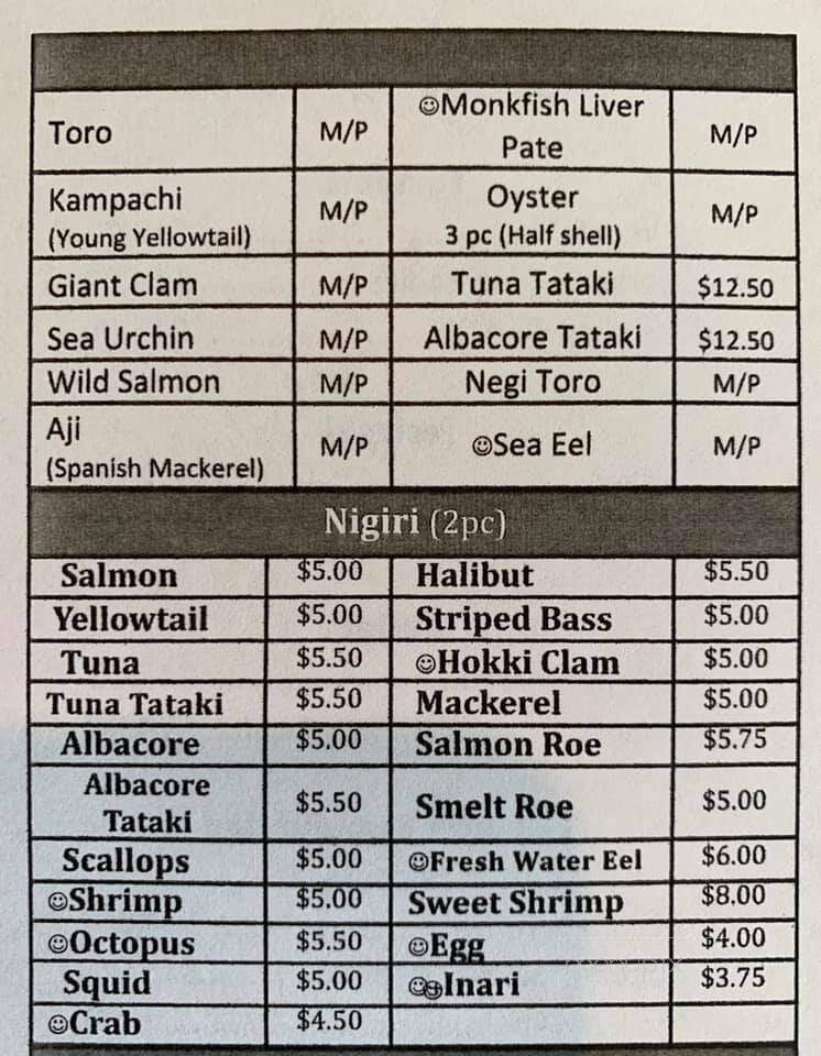 Sushi On Oracle - Tucson, AZ menu_pic