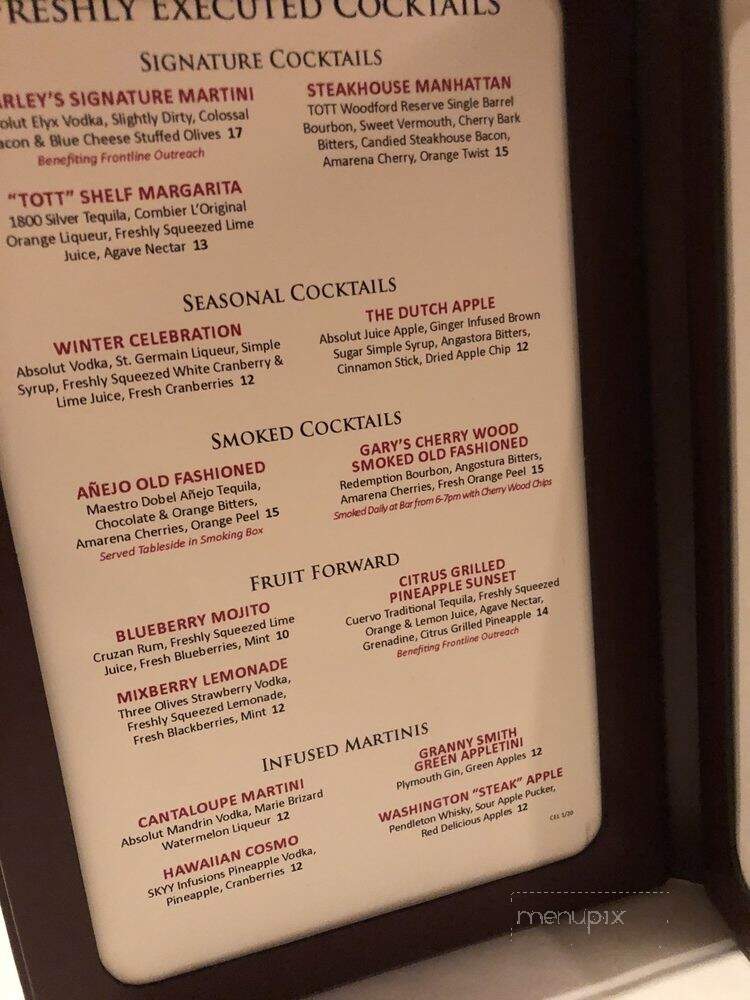 Charley's Steak House - Kissimmee, FL menu_pic