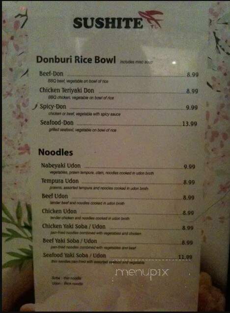 Sushi Te Japanese Restaurant - Mission, BC menu_pic