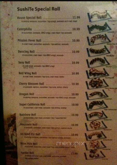 Sushi Te Japanese Restaurant - Mission, BC menu_pic