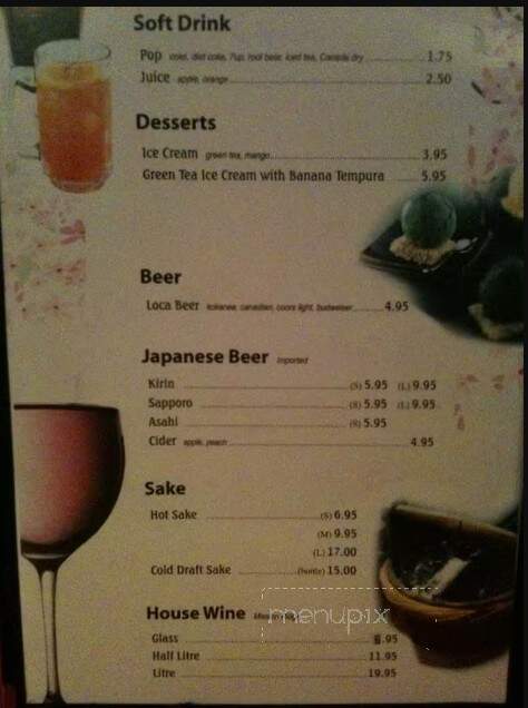 Sushi Te Japanese Restaurant - Mission, BC menu_pic