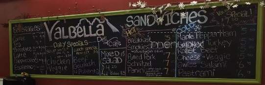Valbella's Deli & Cafe - Canmore, AB menu_pic