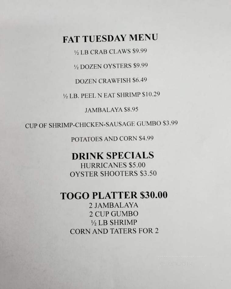 Kitchen Pass Restaurant & Bar - Parsons, KS menu_pic