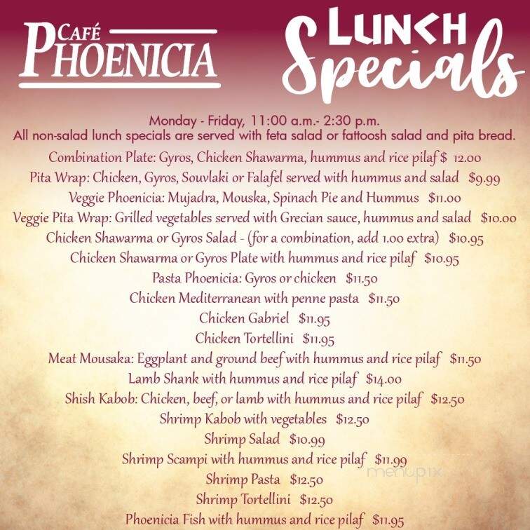 Cafe Phoenicia - Zachary, LA