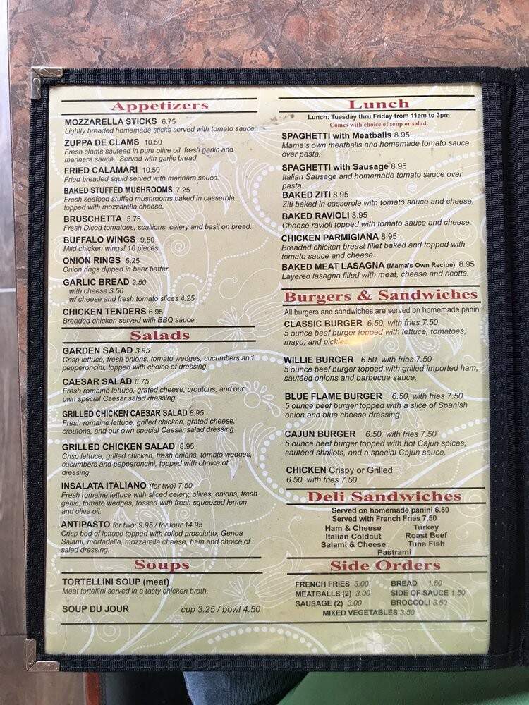 Pasquale's Italian Family Rest - Westfield, MA menu_pic