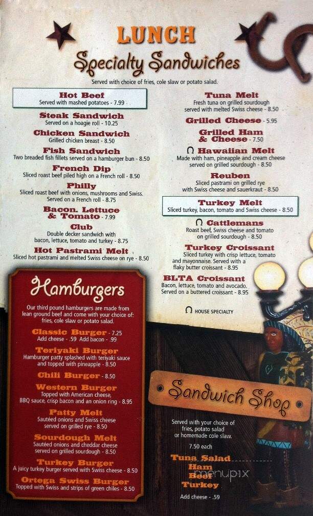 Tonopah Station - Tonopah, NV menu_pic