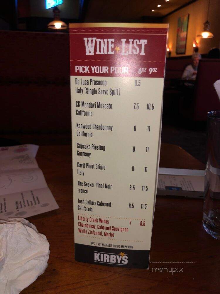 Kirby's American Restaurant - Fayetteville, NY menu_pic