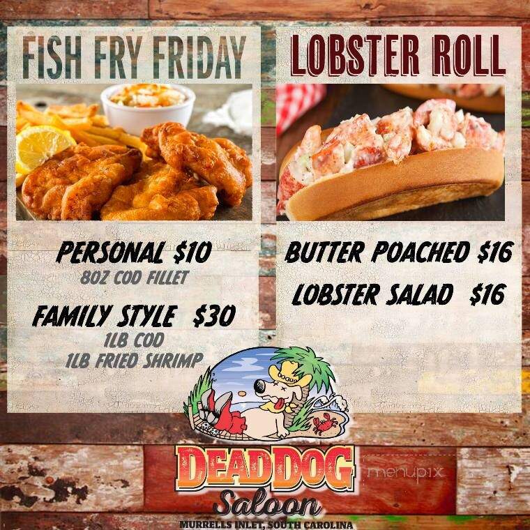 Dead Dog Saloon - Murrells Inlet, SC menu_pic