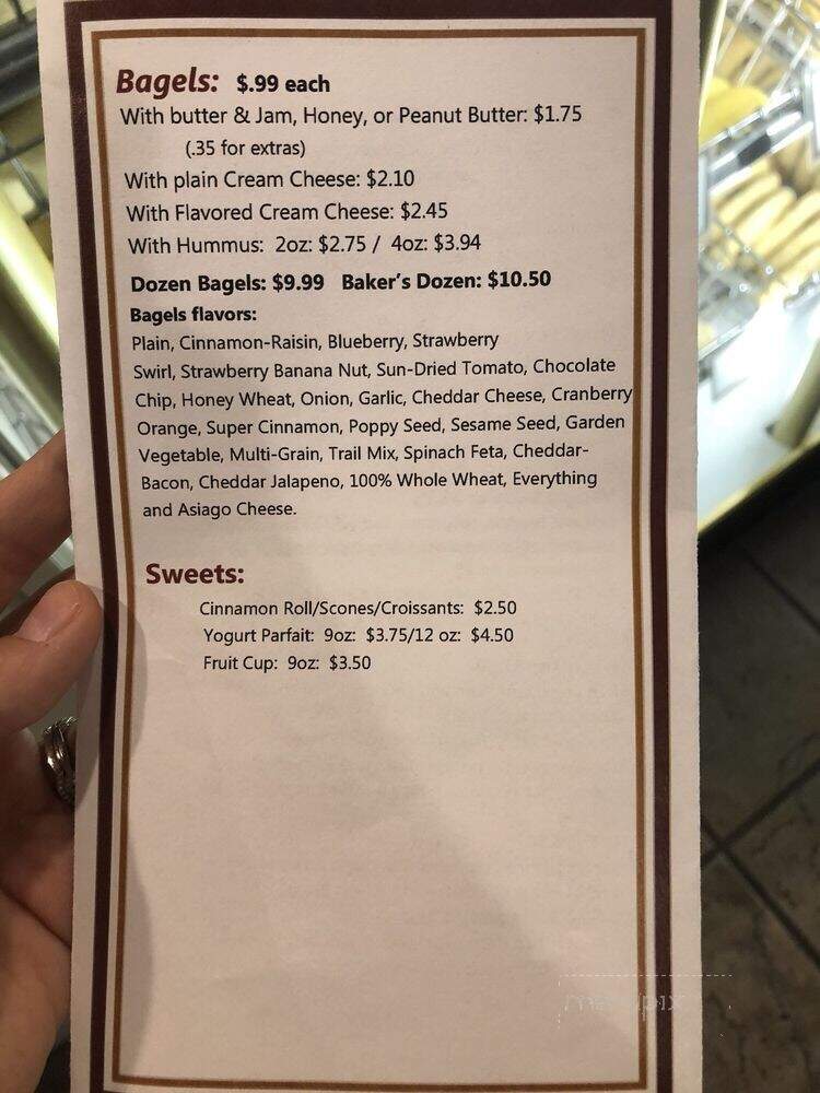 Manna Bagel Co - Bristol, TN menu_pic