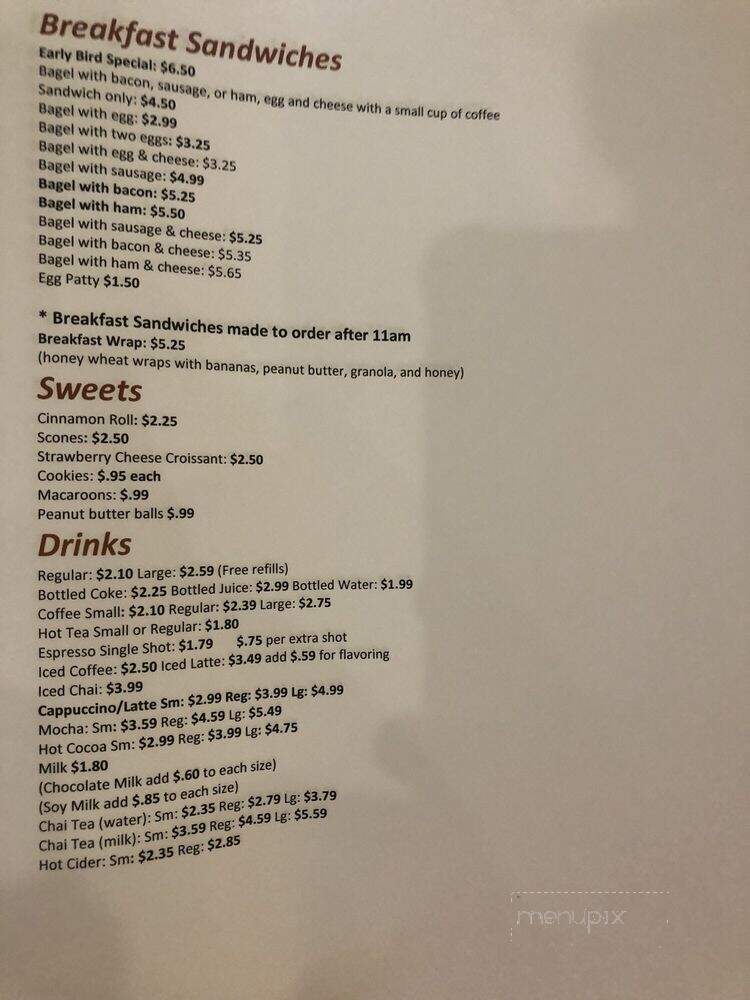 Manna Bagel Co - Bristol, TN menu_pic