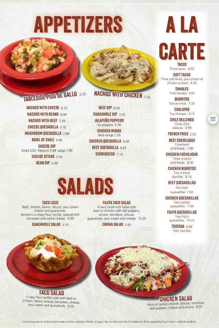 Don Tequila - Lexington, VA menu_pic