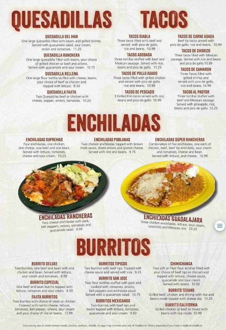 Don Tequila - Lexington, VA menu_pic