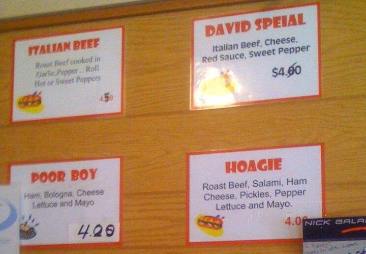 Randy's Sandwich Shop - Monterey, CA menu_pic