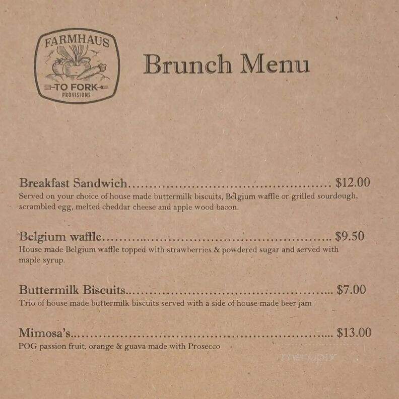 Hillenbrand Farmhaus Brewery - Newcastle, CA menu_pic