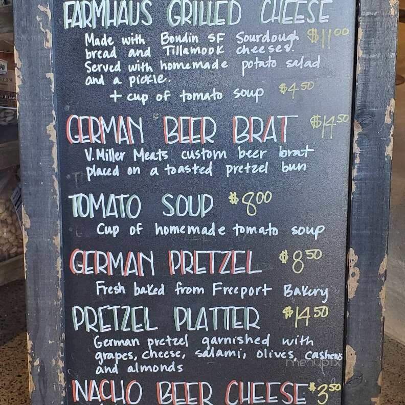 Hillenbrand Farmhaus Brewery - Newcastle, CA menu_pic