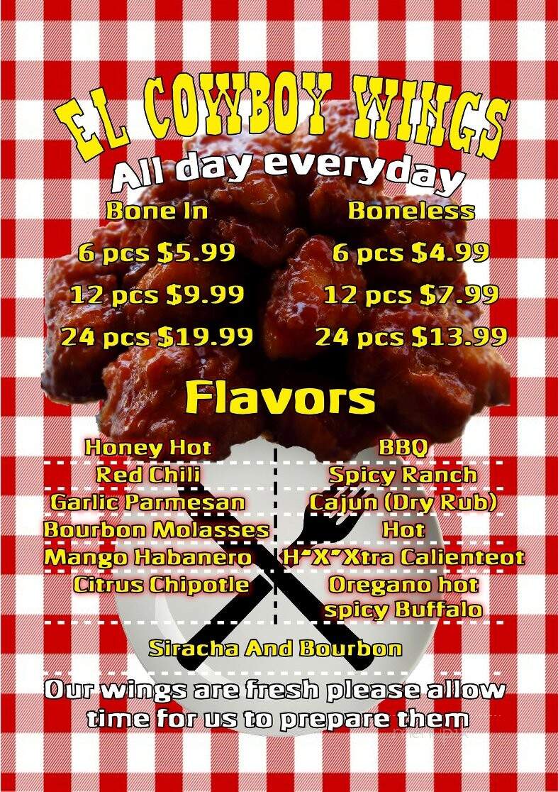 El Cowboy - Austintown, OH menu_pic