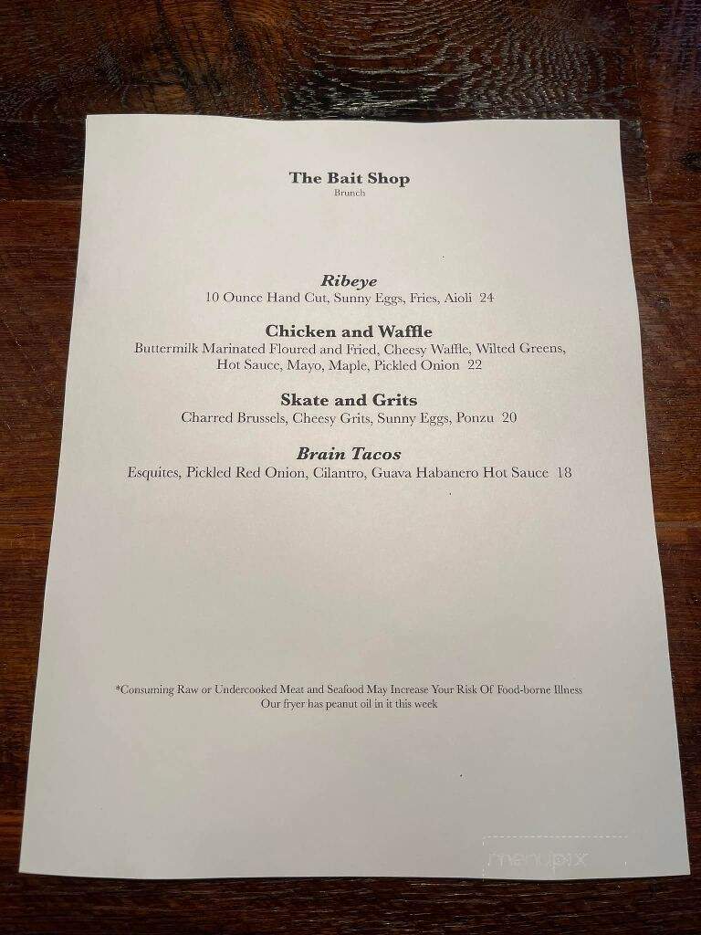 The Bait Shop - Valparaiso, IN menu_pic